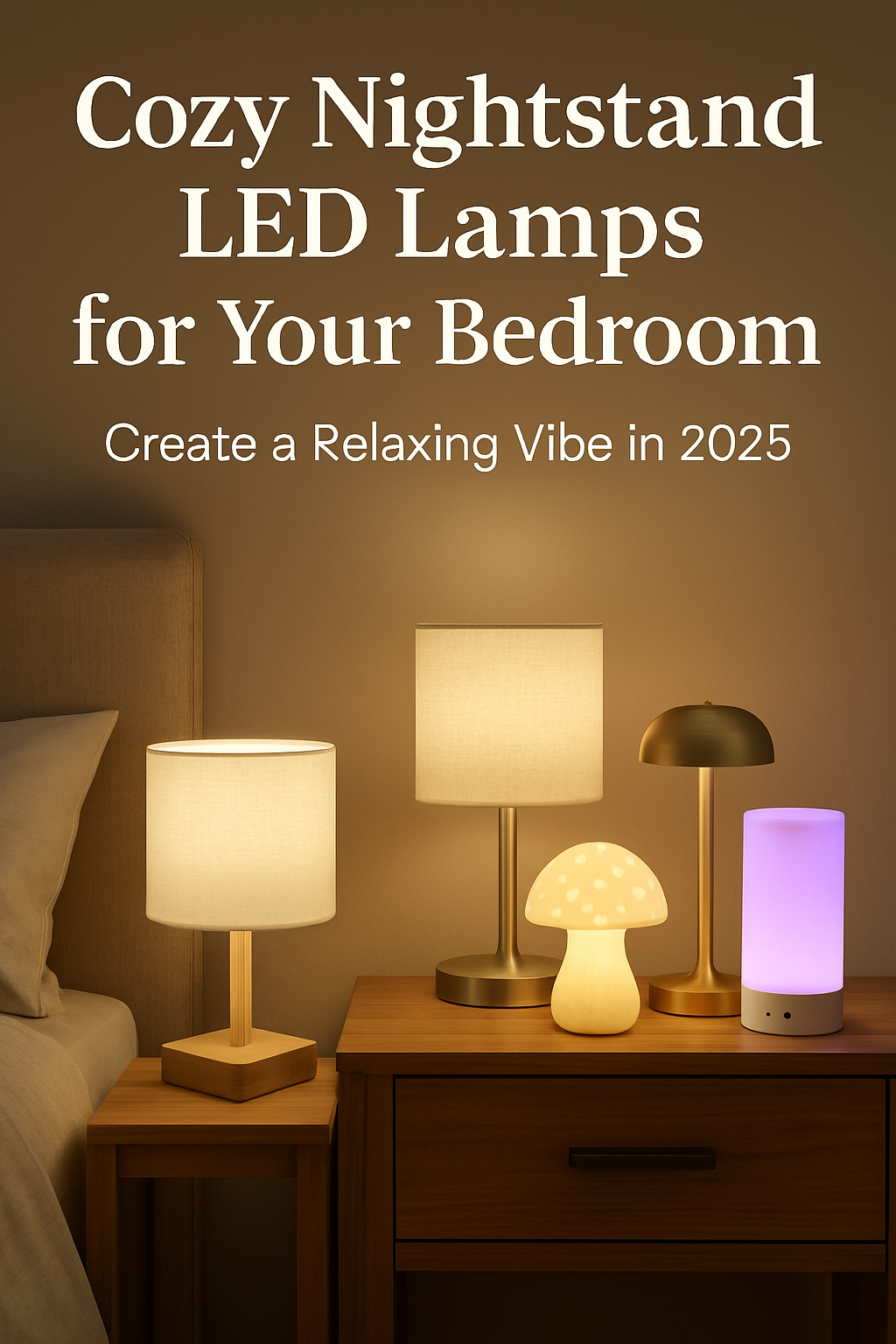 Cozy Nightstand LED Lamps for Your Bedroom